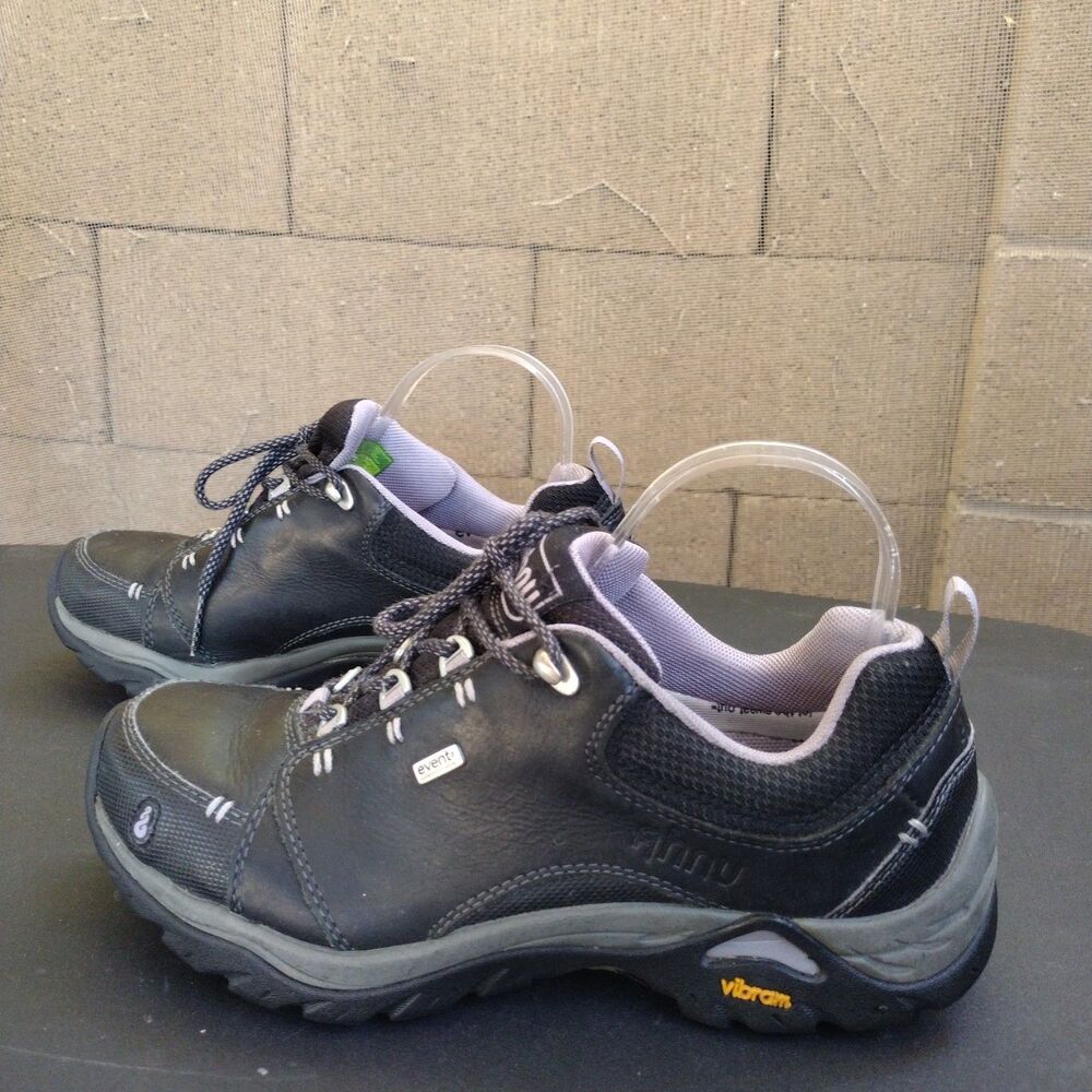 Ahnu Montara II eVent Waterproof Vibram Soles Hiking Shoes Black Womens Size 7.5